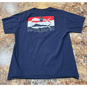 Guy Harvey Navy Pocket T-Shirt